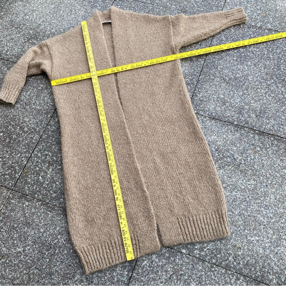 Zara thick long cardigan coat - Picture 4 of 7